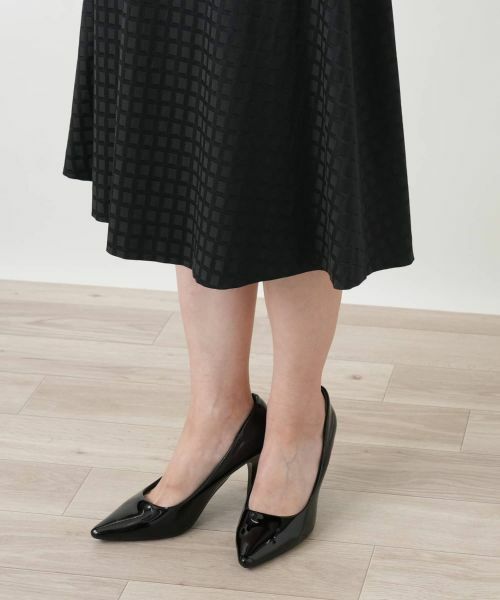 Leilian / レリアン セットアップ | 格子柄ノーカラースーツ | 詳細20