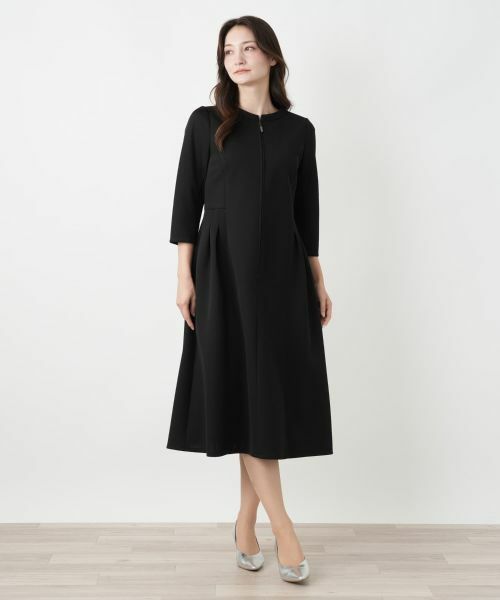Leilian / レリアン ドレス | フロントジップフレアワンピース | 詳細1