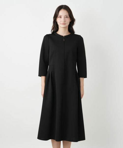 Leilian / レリアン ドレス | フロントジップフレアワンピース | 詳細4