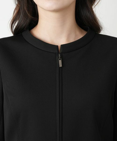 Leilian / レリアン ドレス | フロントジップフレアワンピース | 詳細7