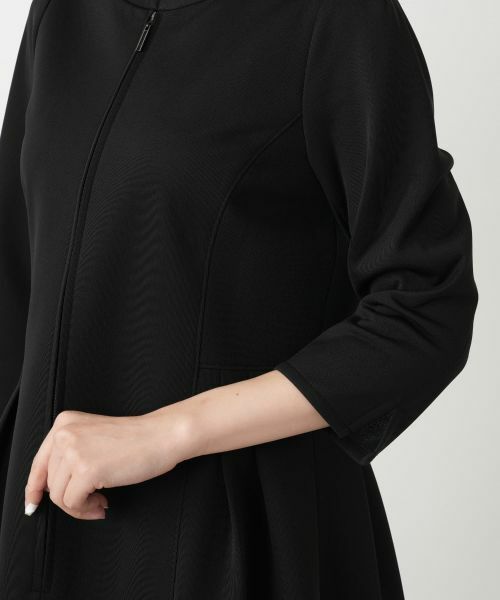 Leilian / レリアン ドレス | フロントジップフレアワンピース | 詳細9