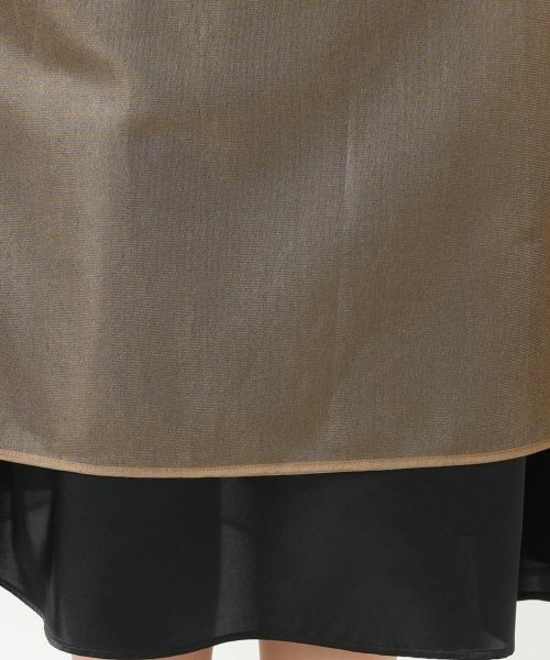 Leilian / レリアン ミニ・ひざ丈スカート | シアーレイヤードフレアスカート | 詳細13