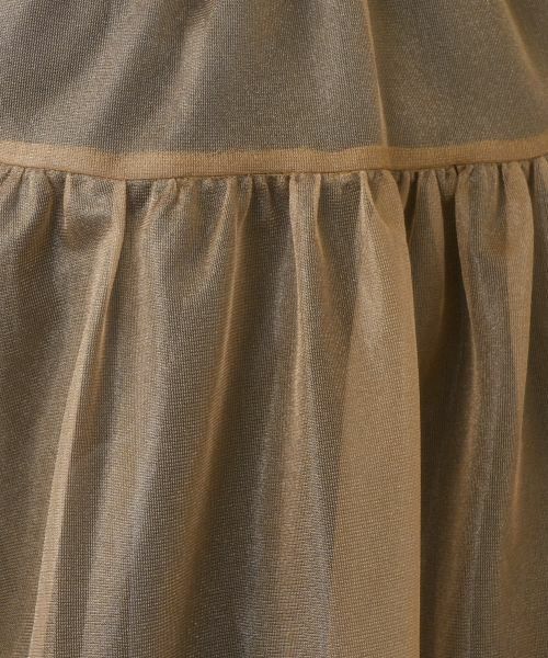 Leilian / レリアン ミニ・ひざ丈スカート | シアーレイヤードフレアスカート | 詳細14