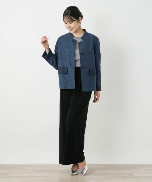 Leilian / レリアン テーラードジャケット | スタンドカラージャケット【MANIGLIA】【BOTTO GIUSEPPE】 | 詳細1