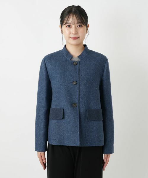 Leilian / レリアン テーラードジャケット | スタンドカラージャケット【MANIGLIA】【BOTTO GIUSEPPE】 | 詳細4