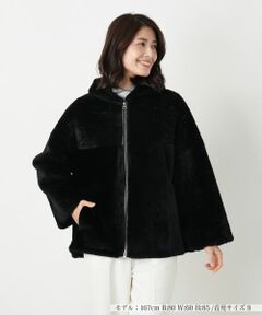 Leilian / レリアン その他アウター | シープファーフーデッドジャケット