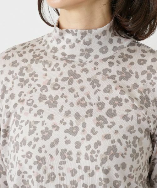 Leilian / レリアン ニット・セーター | プリントハイネックカットソー【Cariaggi】 | 詳細10