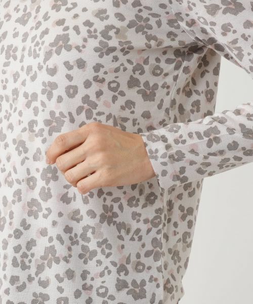 Leilian / レリアン ニット・セーター | プリントハイネックカットソー【Cariaggi】 | 詳細12