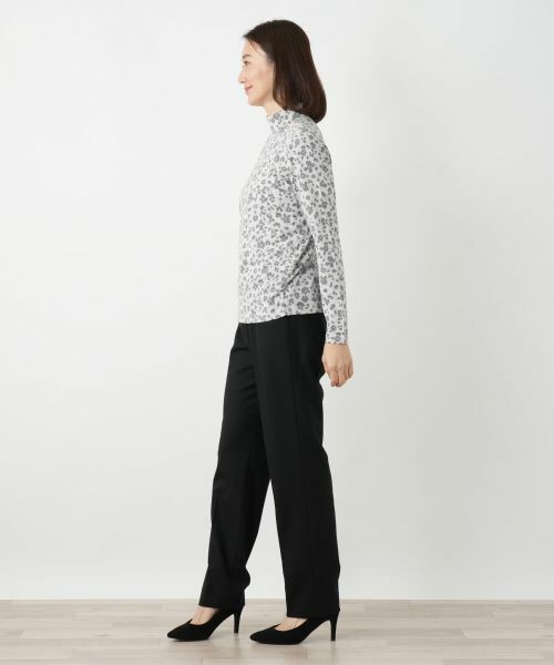 Leilian / レリアン ニット・セーター | プリントハイネックカットソー【Cariaggi】 | 詳細2