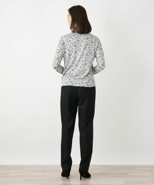 Leilian / レリアン ニット・セーター | プリントハイネックカットソー【Cariaggi】 | 詳細3