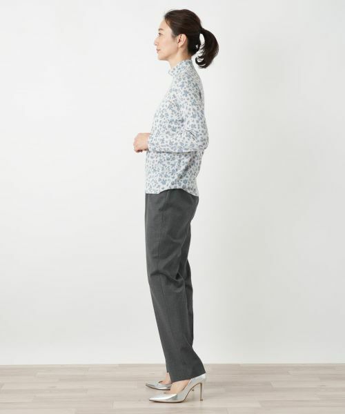 Leilian / レリアン ニット・セーター | プリントハイネックカットソー【Cariaggi】 | 詳細5