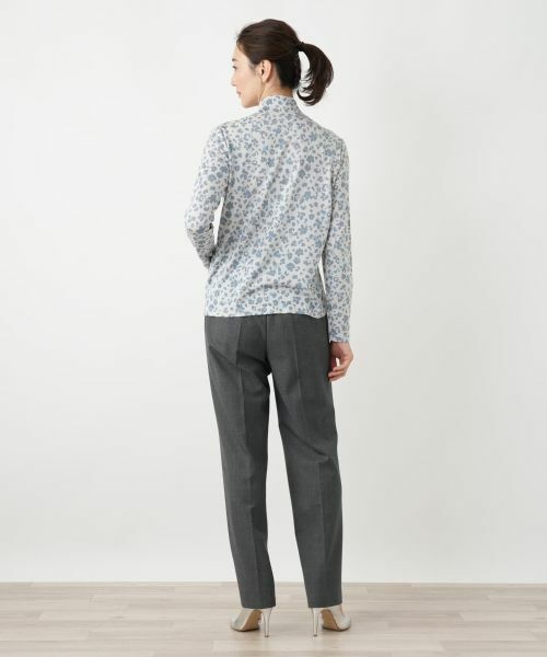 Leilian / レリアン ニット・セーター | プリントハイネックカットソー【Cariaggi】 | 詳細6