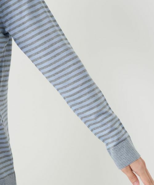 Leilian / レリアン ニット・セーター | 切替ボーダーハイネックカットソー | 詳細15