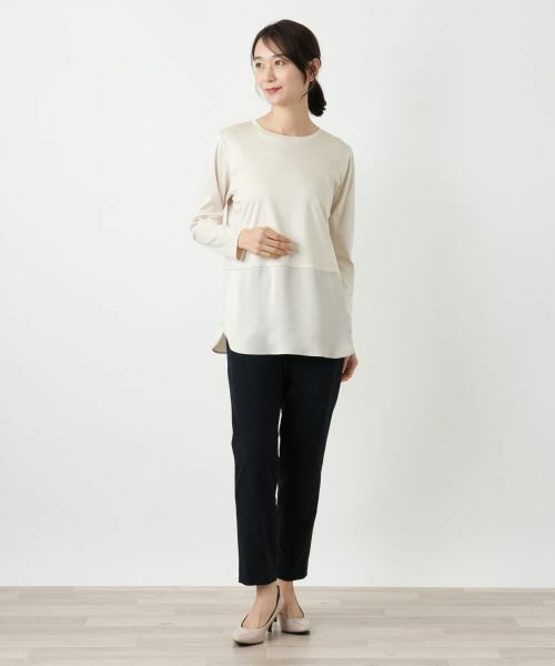 Leilian / レリアン カットソー | 異素材ミックスカットソーインナー【25年10月カタログ】 | 詳細17