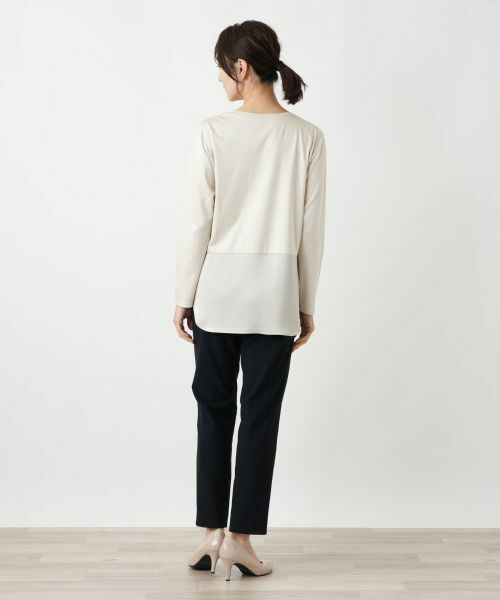 Leilian / レリアン カットソー | 異素材ミックスカットソーインナー【25年10月カタログ】 | 詳細19