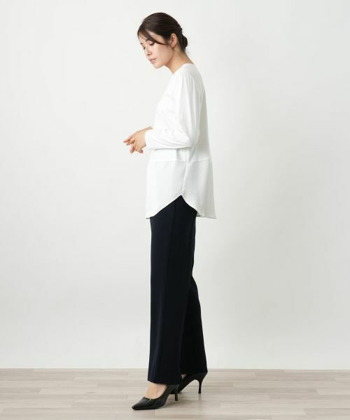 Leilian / レリアン カットソー | 異素材ミックスカットソーインナー【25年10月カタログ】 | 詳細7