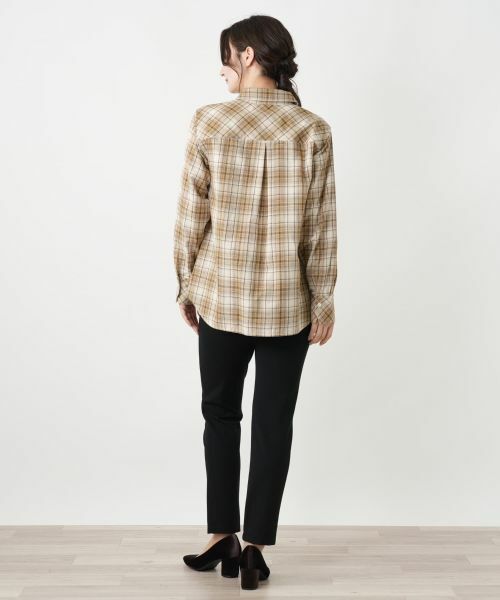 Leilian / レリアン シャツ・ブラウス | リバーシブルチェックブラウス | 詳細13