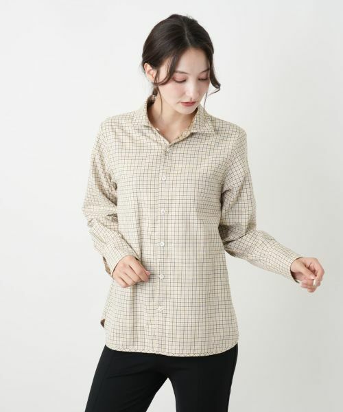 Leilian / レリアン シャツ・ブラウス | リバーシブルチェックブラウス | 詳細14