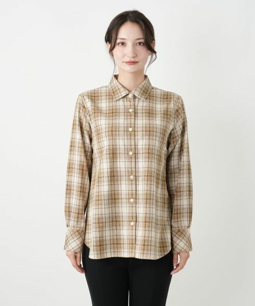 Leilian / レリアン シャツ・ブラウス | リバーシブルチェックブラウス | 詳細15