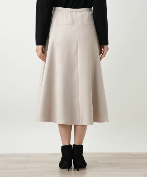 Leilian / レリアン ミニ・ひざ丈スカート | スエード調フレアスカート【25年10月カタログ】 | 詳細13