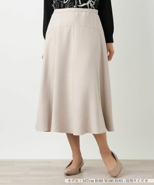 Leilian / レリアン ミニ・ひざ丈スカート | スエード調フレアスカート【25年10月カタログ】 | 詳細22