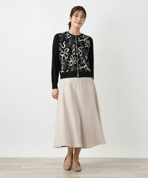 Leilian / レリアン ミニ・ひざ丈スカート | スエード調フレアスカート【25年10月カタログ】 | 詳細23