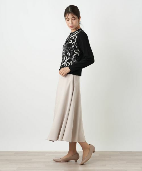 Leilian / レリアン ミニ・ひざ丈スカート | スエード調フレアスカート【25年10月カタログ】 | 詳細24