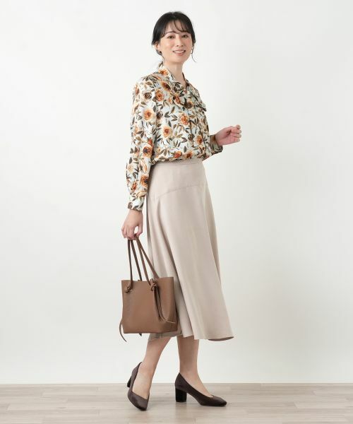 Leilian / レリアン ミニ・ひざ丈スカート | スエード調フレアスカート【25年10月カタログ】 | 詳細3