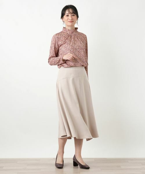 Leilian / レリアン ミニ・ひざ丈スカート | スエード調フレアスカート【25年10月カタログ】 | 詳細4