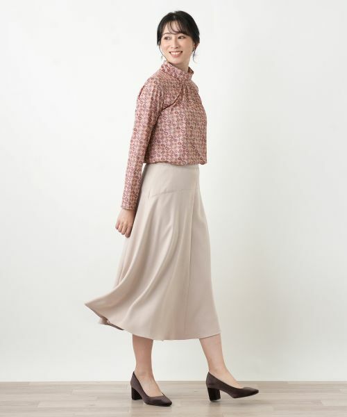 Leilian / レリアン ミニ・ひざ丈スカート | スエード調フレアスカート【25年10月カタログ】 | 詳細5