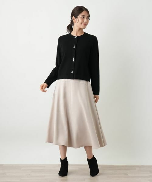 Leilian / レリアン ミニ・ひざ丈スカート | スエード調フレアスカート【25年10月カタログ】 | 詳細8