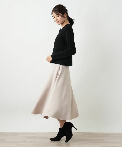 Leilian / レリアン ミニ・ひざ丈スカート | スエード調フレアスカート【25年10月カタログ】 | 詳細9