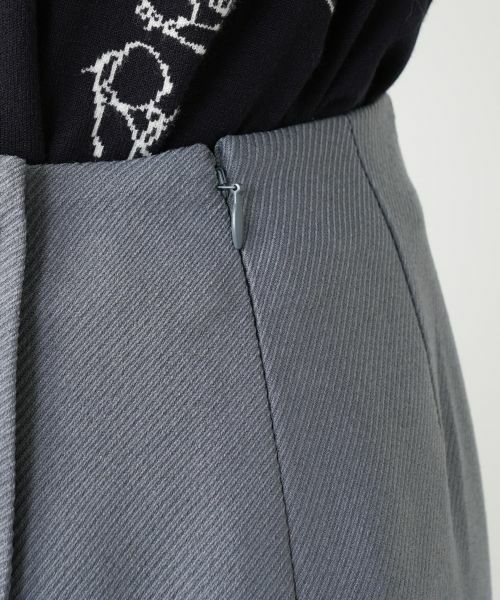 Leilian / レリアン ミニ・ひざ丈スカート | ラップ風ミディスカート | 詳細12