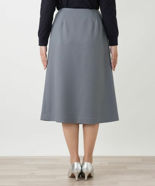 Leilian / レリアン ミニ・ひざ丈スカート | ラップ風ミディスカート | 詳細9