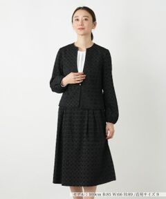 Leilian / レリアン セットアップ | ドット柄セットアップスーツ【セレモニー】