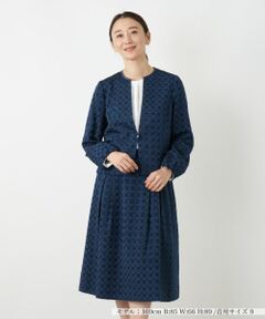 Leilian / レリアン セットアップ | ドット柄セットアップスーツ【セレモニー】