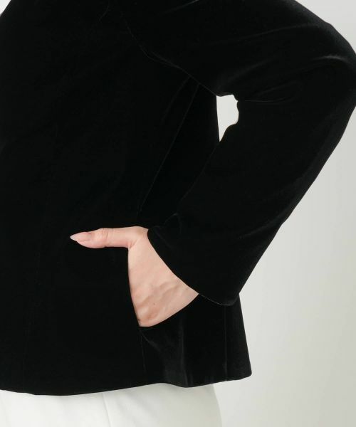 Leilian / レリアン テーラードジャケット | ベルベットジャケット【セレモニー】 | 詳細10
