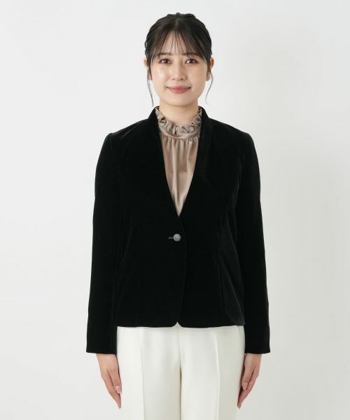 Leilian / レリアン テーラードジャケット | ベルベットジャケット【セレモニー】 | 詳細4