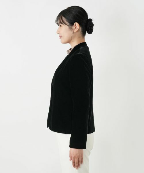 Leilian / レリアン テーラードジャケット | ベルベットジャケット【セレモニー】 | 詳細5