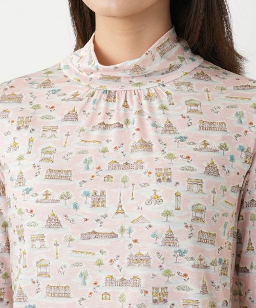 Leilian / レリアン カットソー | プリントハイネックカットソー | 詳細10