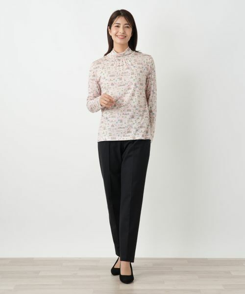 Leilian / レリアン カットソー | プリントハイネックカットソー | 詳細4