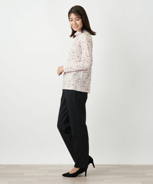 Leilian / レリアン カットソー | プリントハイネックカットソー | 詳細5