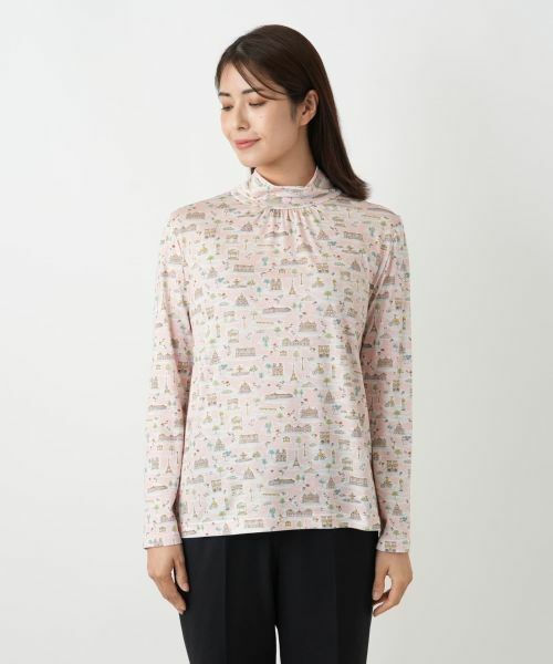 Leilian / レリアン カットソー | プリントハイネックカットソー | 詳細7
