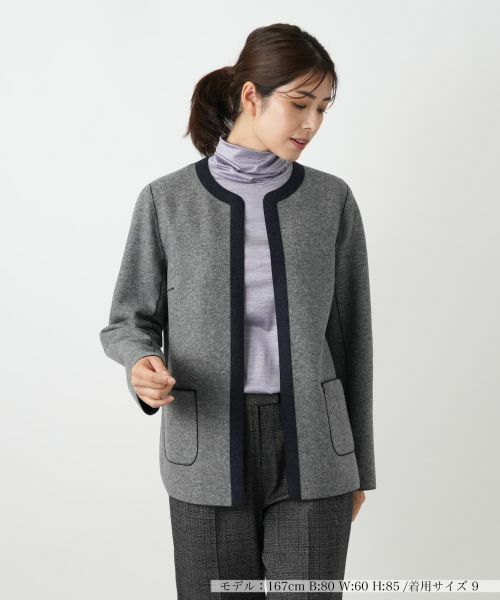 Leilian / レリアン テーラードジャケット | リバーシブルジャケット(ネイビー)