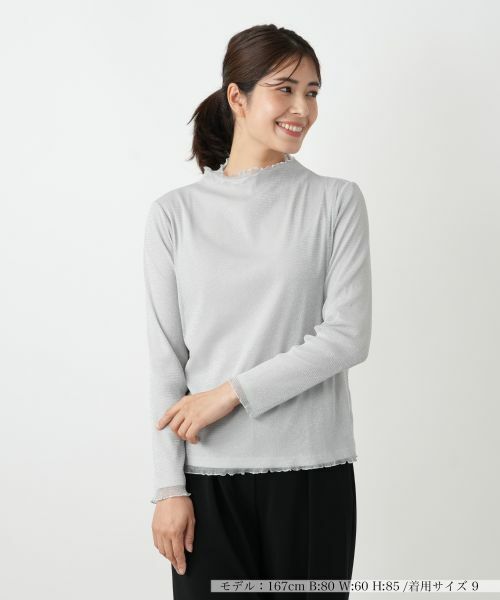 Leilian/レリアン タートルネックインナー【25年10月カタログ】 ライトグレー 11(L)
