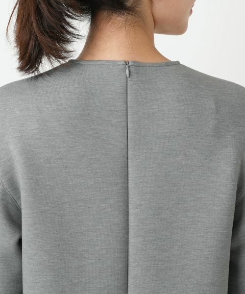Leilian / レリアン ドレス | 洗えるダンボールニット袖異素材MIXワンピース【25年10月カタログ】 | 詳細19