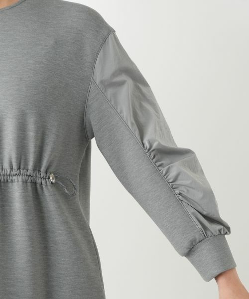 Leilian / レリアン ドレス | 洗えるダンボールニット袖異素材MIXワンピース【25年10月カタログ】 | 詳細20