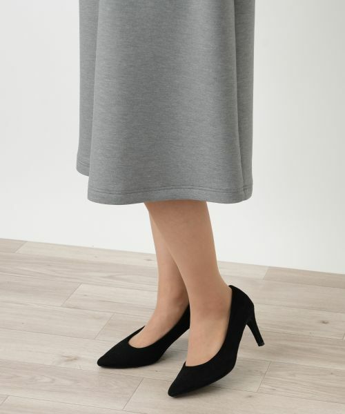 Leilian / レリアン ドレス | 洗えるダンボールニット袖異素材MIXワンピース【25年10月カタログ】 | 詳細22