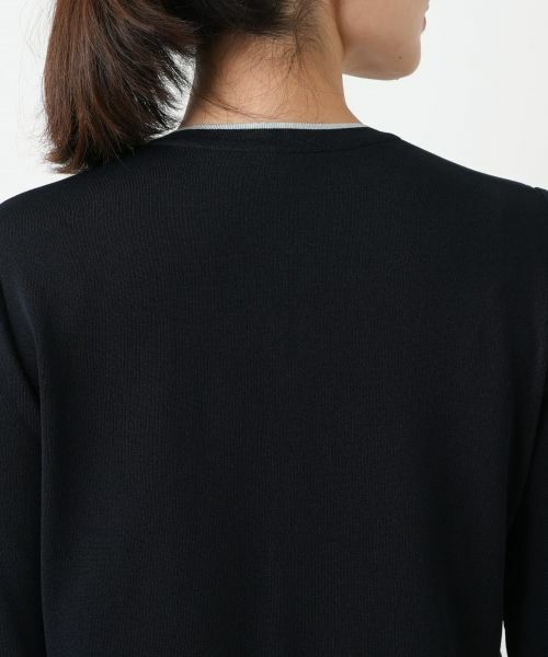 Leilian / レリアン カーディガン・ボレロ | リボン柄クルーネックカーディガン | 詳細11