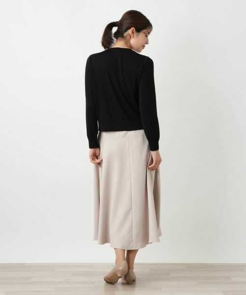 Leilian / レリアン カーディガン・ボレロ | リボン柄クルーネックカーディガン | 詳細3